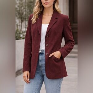 Vintage Ann Taylor Burgundy Blazer